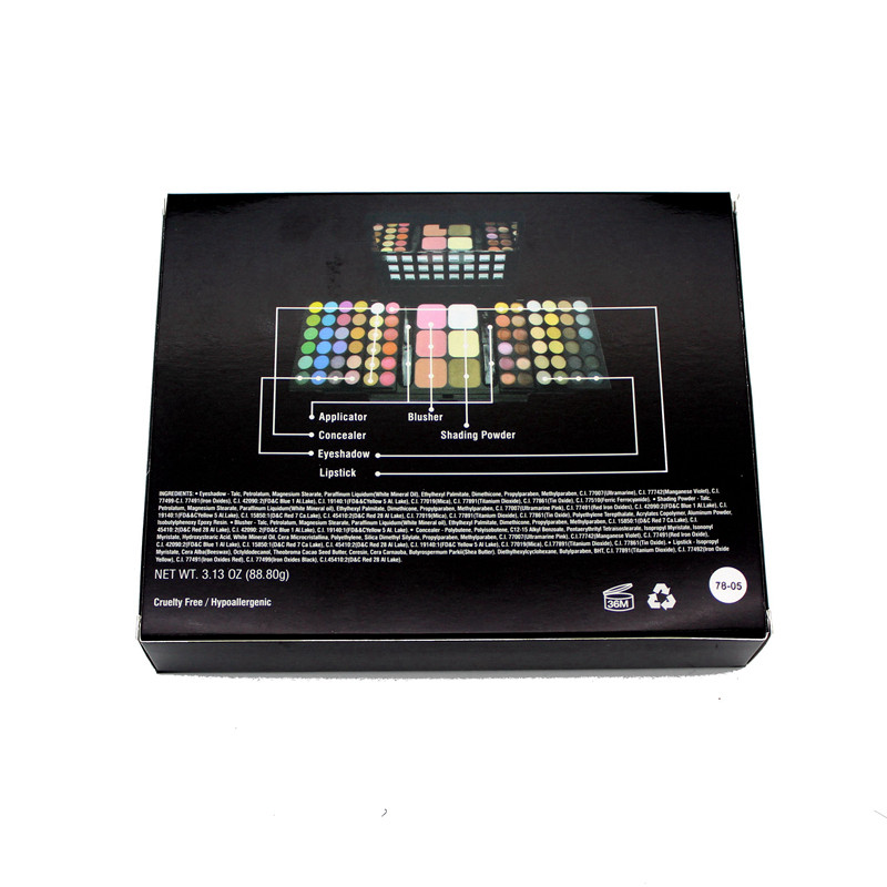 Trousse palette professionale make-up - 78 colori